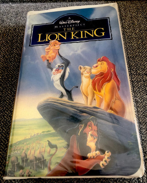 Walt Disney - The Lion King - VG+ VHS Tape 1995 USA Disney Masterpiece Home Video