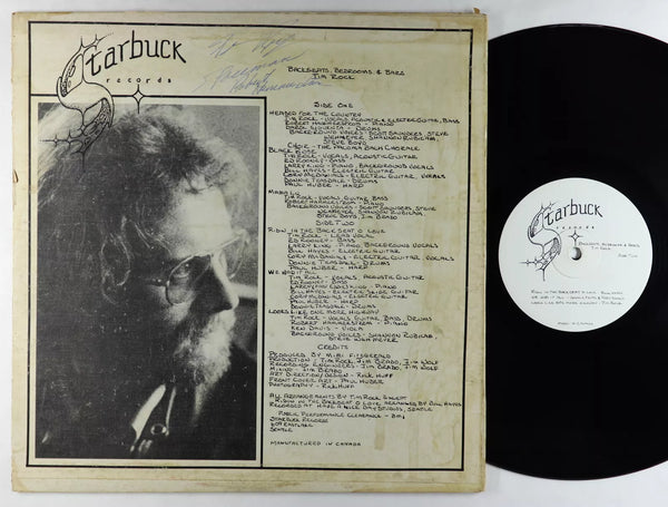 Tim Rock - Backseats, Bedrooms & Bars - VG+ LP Record 1976 Starbuck Canada Private Press Rock / Country Rock