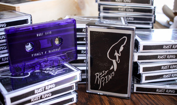 Rust Ring - Finally / Blackout - New Cassette 2017 Worry Records Clear Purple Tape with Download - Linz, IL Punk / Emo