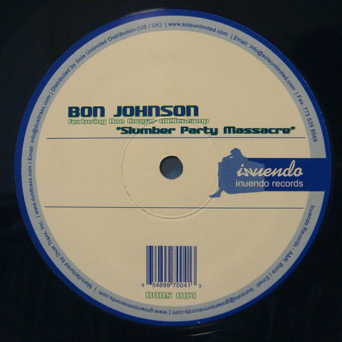 Bon Johnson ‎– Slumber Party Massacre - New 12" Single Record 2005 Inuendo Vinyl - Linz House