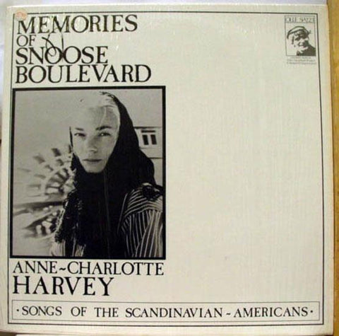 ANNE CHARLOTTE HARVEY memories of snoose boulevard LP VG Private 1972 Folk USA