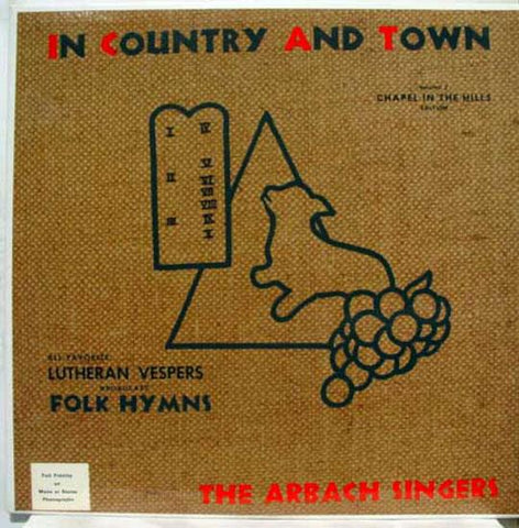 Arbach Singers - Folk Hymns Vol 2 LP Mint- RR 150 Vinyl Record Private MN