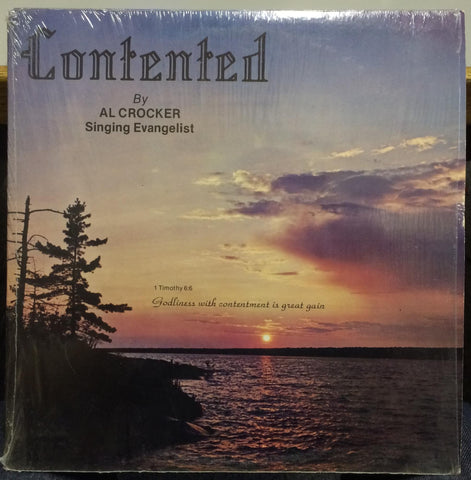Al Crocker - Contented LP Mint- Private Ohio USA Gospel Country Rock 1st