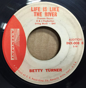 45 Betty Turner I Believe In You / Life Is Like The River 7" VG 1961 Promo Soul