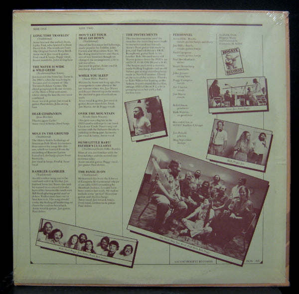 Anne & Jan Hills Burda The Panic Is On LP Sealed HOG 001 Stereo USA 1982 Folk
