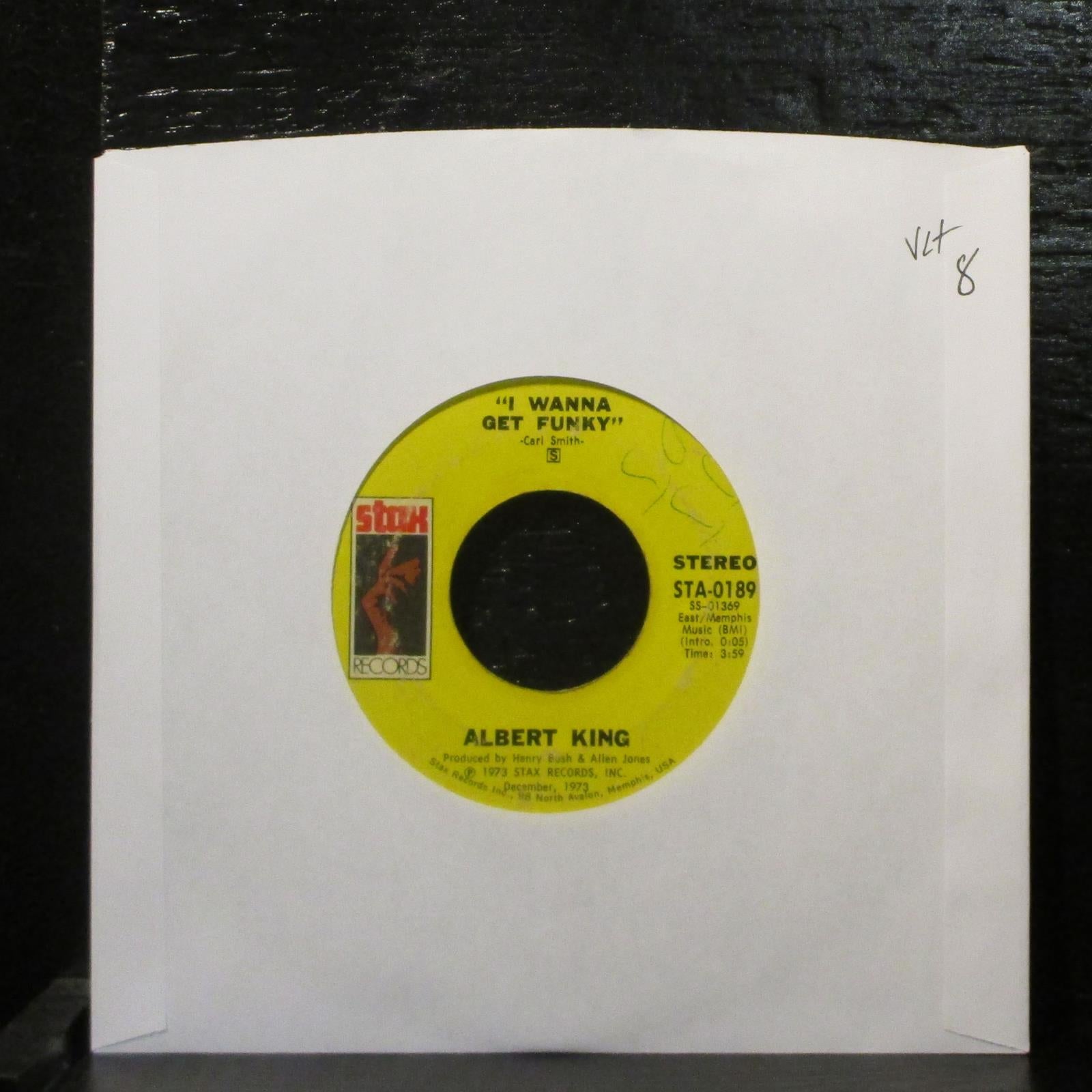 Albert King  That's What The Blues Is All About VG+ 7" Vinyl 45 Stax STA-0189