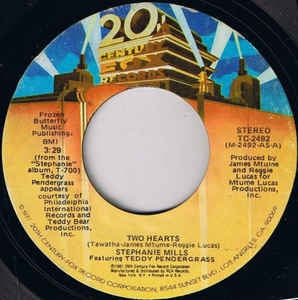 Stephanie Mills- Two Hearts / I Just Wanna Say- M- 7" SIngle 45RPM 1981 20th Century Fox Records USA- Funk/Soul
