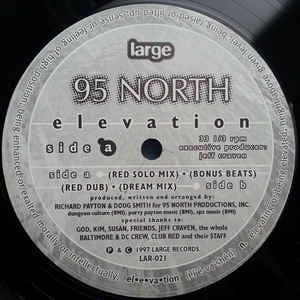 95 North - Elevation - VG+ 12" Single 1997 Large Records USA - Linz House