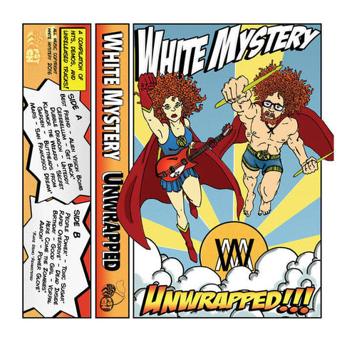 White Mystery - Unwrapped (A Compilation of Hits, Demos and Unreleased Tracks)- New Cassette 2016 Green Tape - Linz, IL Garage / Punk