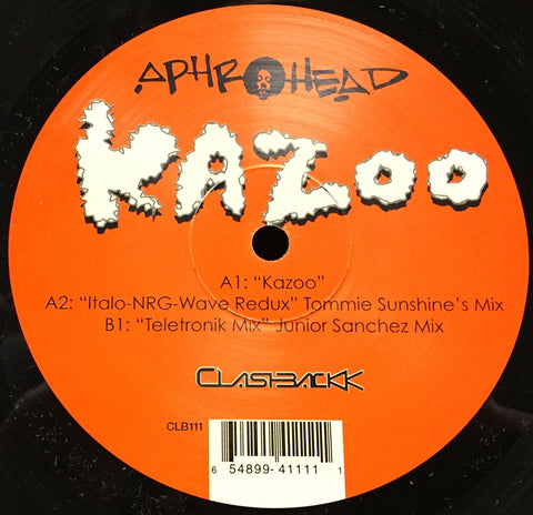 Aphrohead ‎– Kazoo (Tommie Sunshine Remix) - New 12" Single Record 2000 Clashbackk USA Vinyl - Linz House / Electro