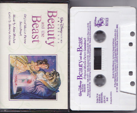 Alan Menken, Howard Ashman ‎– Beauty And The Beast (Original Motion Picture) - VG+ 1991 USA Walt Disney Cassette Tape - Soundtrack