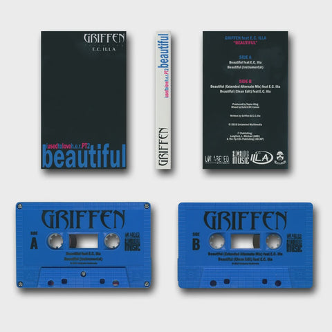 E.C. Illa & Griffen - I Used to Love H.E.R. Pt. 2 Beautiful - New EP Cassette 2018 Unlabeled Facemob Blue Tape - Linz Hip Hop