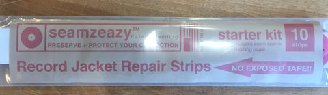 Seamzeazy - LP Jacket Edge Repair Starter Kit! Fix the split seams & edges of your LP Jackets in minutes, includes 10 Strips, seam splitter, + sanding disk!
