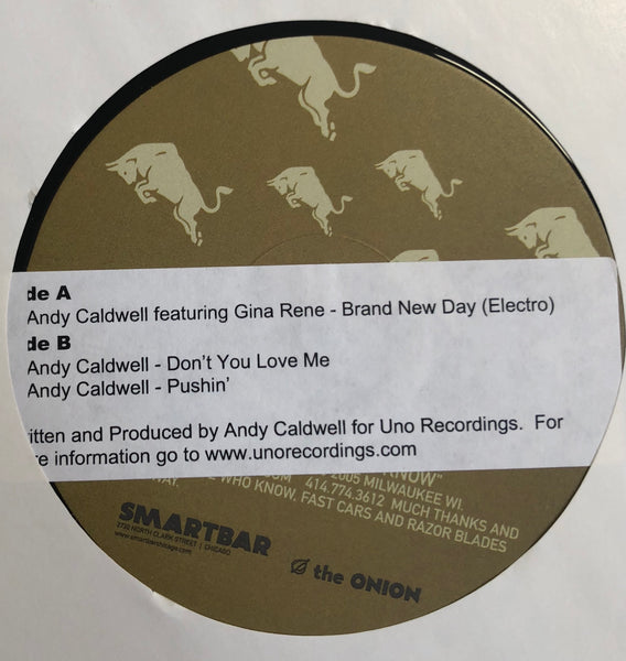 Andy Caldwell ‎– Brand New Day (Electro) / Don't You Love Me / Pushin' - Mint 12" Single Record 2005 AREA DJ Smartbar May - Linz House / Electro