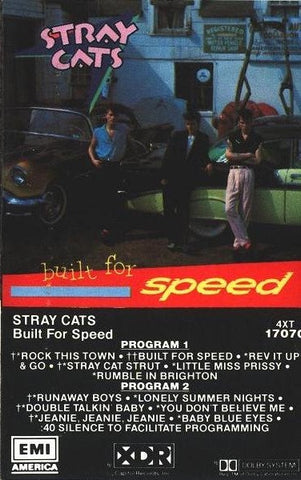 Stray Cats – Built For Speed - Used Cassette 1982 EMI Tape - Rock / Rockability