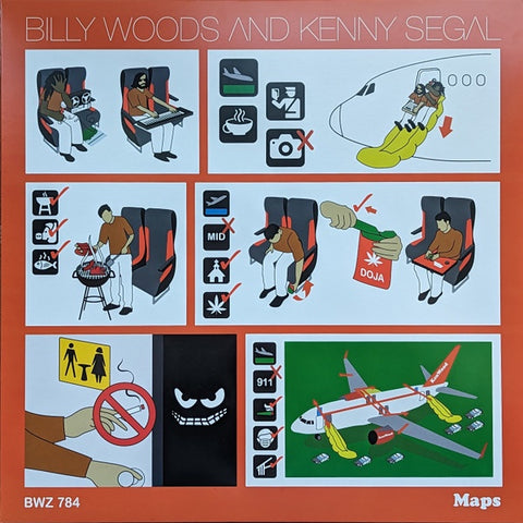 Billy Woods & Kenny Segal – Maps - New LP Record 2023 Backwoodz Studioz Canada Orange Vinyl - Hip Hop