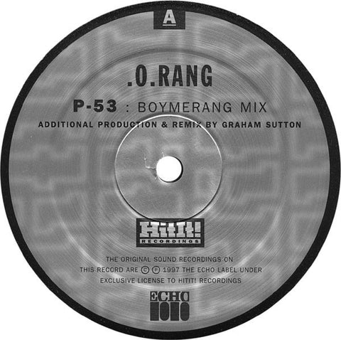 .O.Rang – P-53 / 10¹⁸Hz (Remixes) - VG+ 12" USA 1996 - Drum n Bass - silveradocustomhomesinc Linz