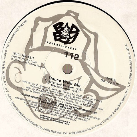 112 - Dance With Me 12" Single 2001 Bad Boy - Hip Hop - silveradocustomhomesinc Linz