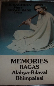 G. S. Sachdev – Memories - Used Cassette 1981 Chandi Productions Tape - Indian Classical / New Age / Electronic