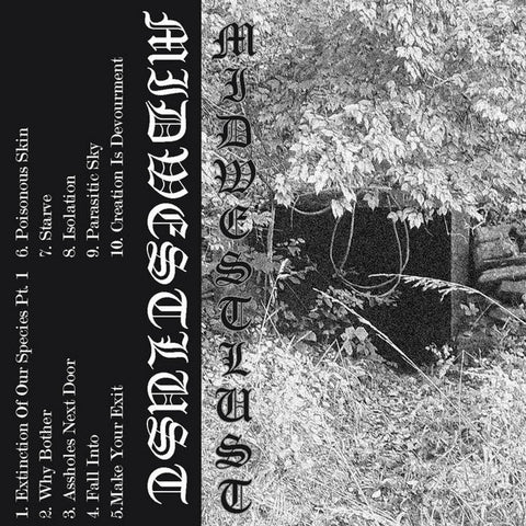 MIDWESTLUST - S/T - New Cassette 2021 Mutant Noise Grind / Suspended Soul Tape - Linz Noise / Power Electronics / Noisecore