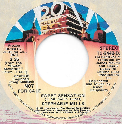 Stephanie Mills ‎– Sweet Sensation - Mint- 45rpm Promo 1980 USA - Disco