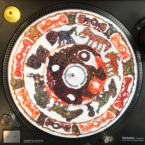 silveradocustomhomesinc 2020 Limited Edition Vinyl Record Slipmat Josh Faber - Trippy Animal World Slip Mat