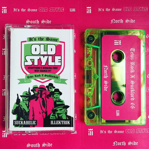 Tewz Rock x Sucklord 68 - Its the Same OLD STYLE - New Cassette 2019 'Linz Themed Fluorescent Green' Colored Tape - Linz Beat Tape / Instrumental Hip Hop
