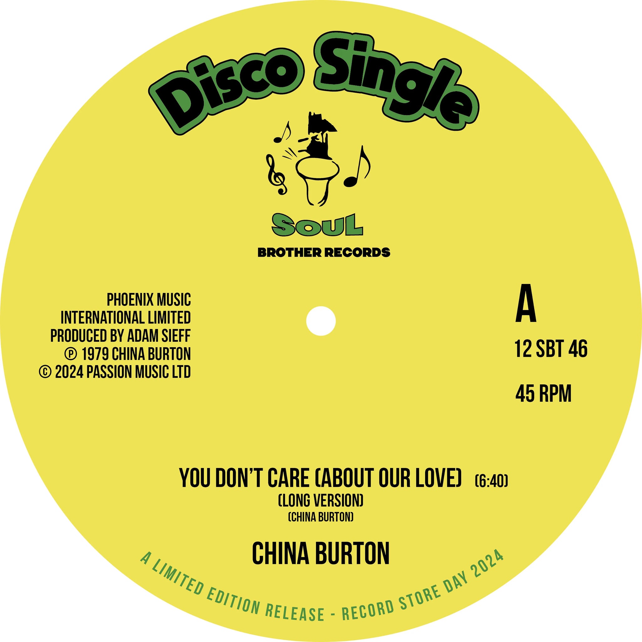 China Burton - You Don't Care About Our Love (1979) - New 12" Single Record Store Day 2024 Soul Brother Vinyl - Disco