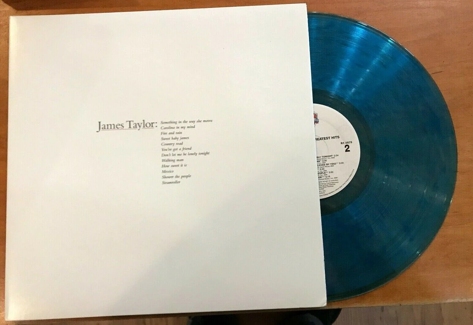 James Taylor - James Taylor's Greatest Hits - Mint- LP Record 2015 Warner Rhino Barnes & Noble Exclusive Blue Vinyl - Soft Rock / Folk Rock