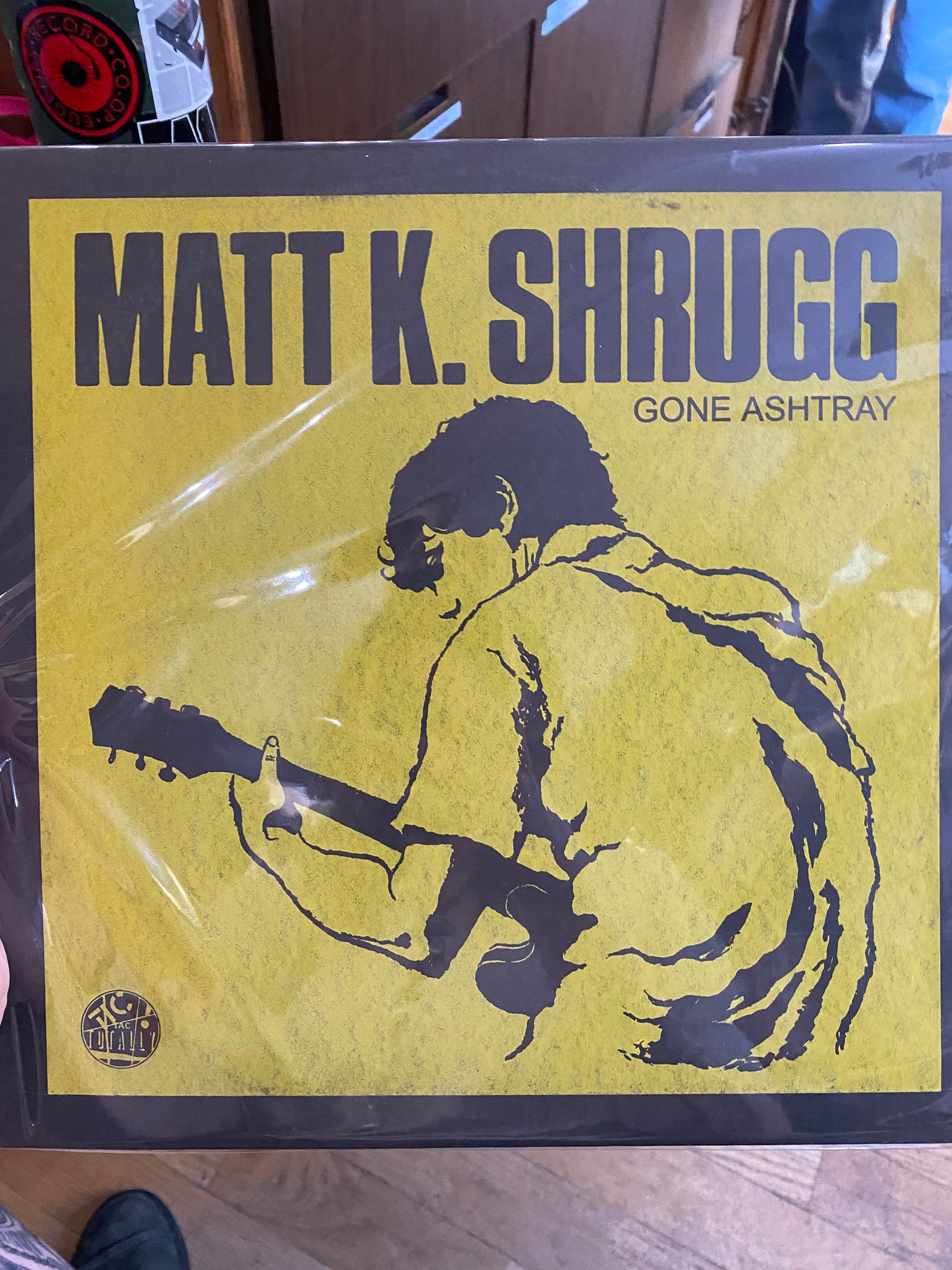 Matt K. Shrugg - Gone Ashtray - New LP Record 2010 Tic Tac Totally! Vinyl w/ Chartreuse Cover - Garage Rock