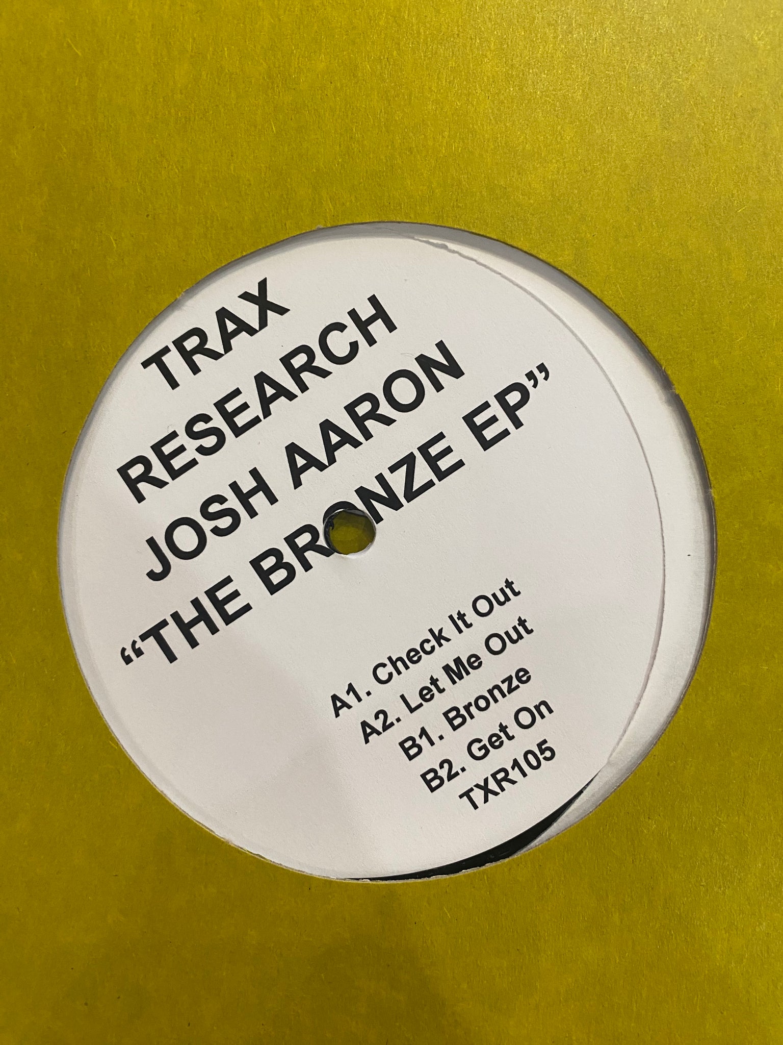 Josh Aaron - The Bronze EP - New 12" Single Record 2024 Trax Research Vinyl - Linz House