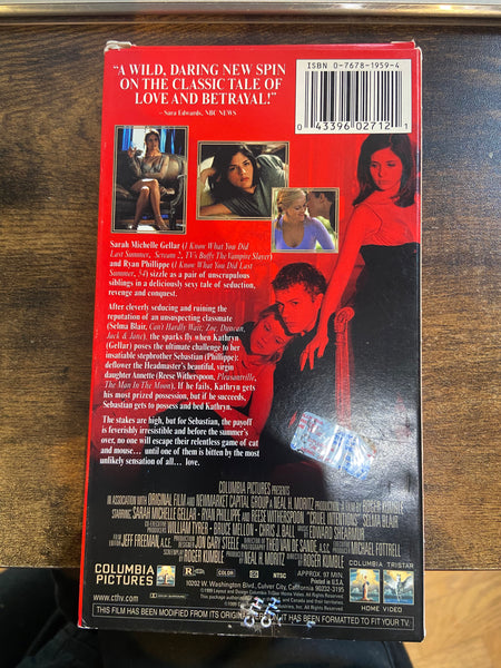 Cruel Intentions (1999) - Used VHS 1999 Columbia Pictures Tape