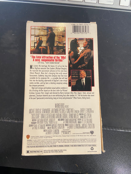 Disclosure (1994) - Used VHS 1995 Warner Brothers Tape