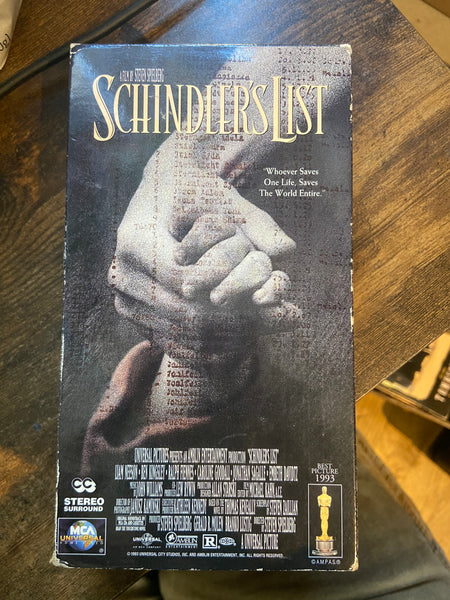 Schindler's List (1993) - Used 2 VHS 1994 Universal Tape