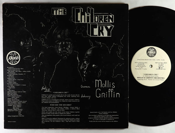 George Mollis & Johnny Griffin - The Children Cry - VG+ 12" Single Record 1983 Skin To Skin Detroit Private Press Vinyl - Soul / Funk / Jazz