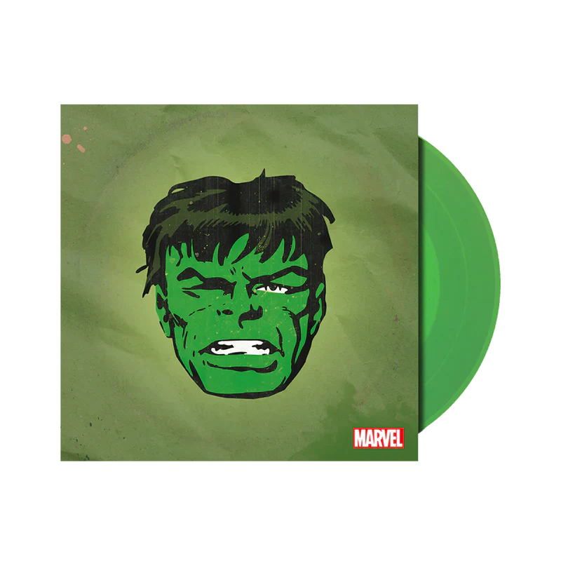 Marvel Chorus - Incredible Hulk / Merry Marvel Marching Society (1966) - New 7" Single Record 2024 Hollywood Translucent Green Vinyl - Soundtrack / Novelty