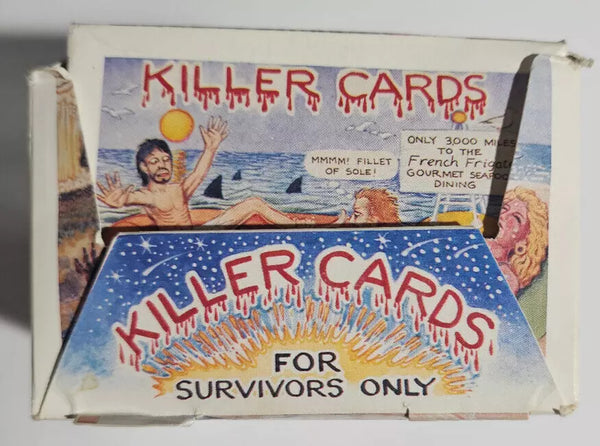 (1) One Pack - 1988 Piranna Press KILLER CARDS Series 1/One FIRST EDITION Trading Card - 5 Cards