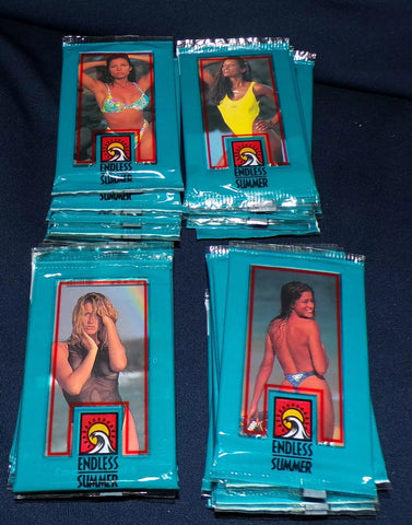 (1) One Pack - New Sealed 1993 Turtle Bay Hilton PORTFOLIO ENDLESS SUMMER Swimsuit Collection Trading Card PACK - 9 Cards