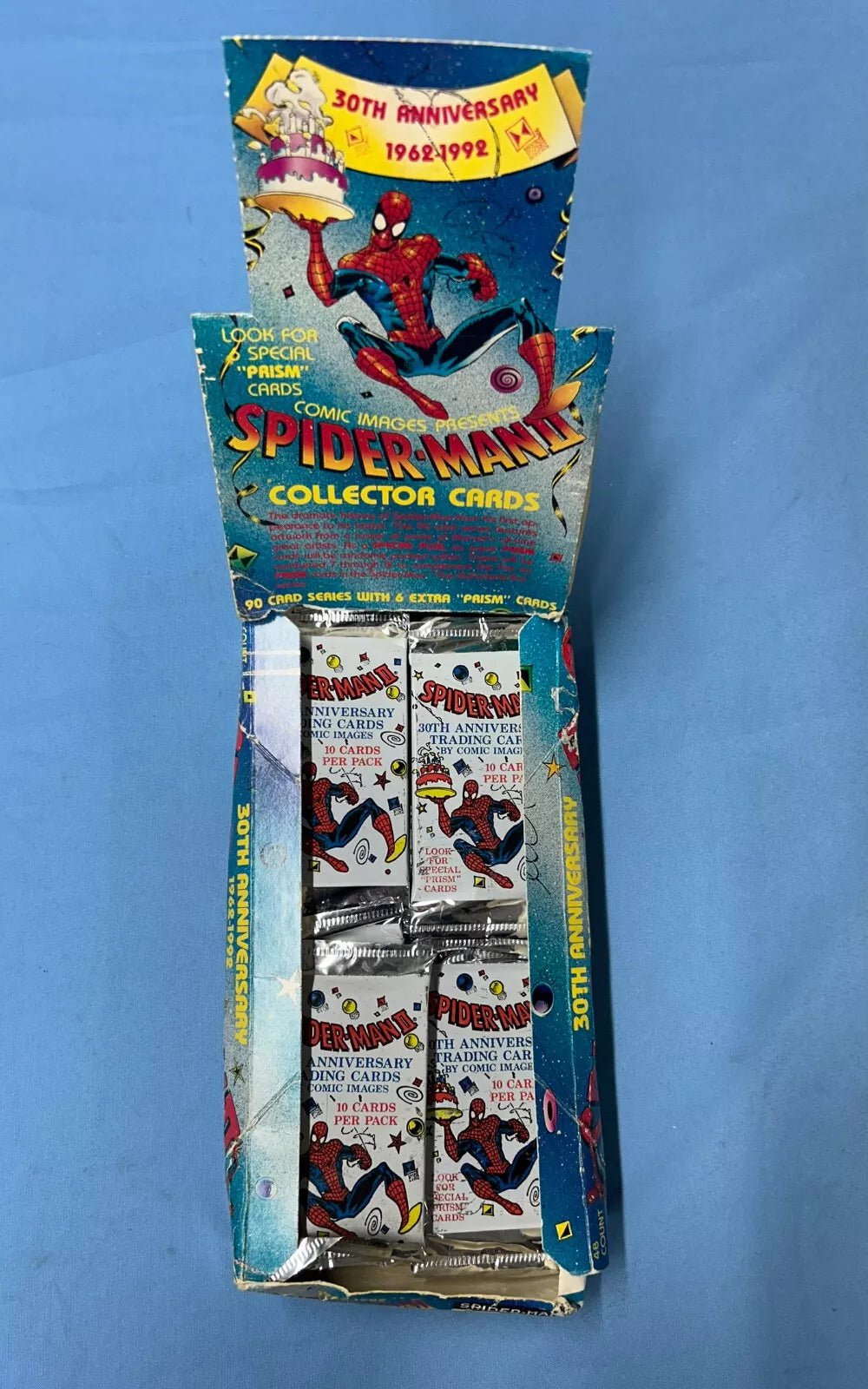 (1) One Pack - 1992 Marvel Comic Images Spider-Man 30th Anniversary Collector Trading Card - 10 Cards