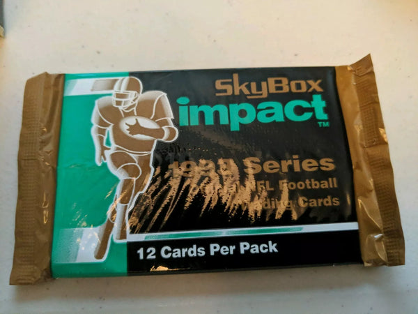 (1) One Pack - 1993 SkyBox Impact NFL Football Trading - 12 Cards