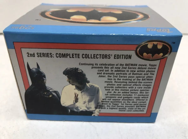 New Sealed 1989 BATMAN The Movie Topps 2nd Series Trading Card Complete Collector's Edition Set - 143 Cards & 22 Stickers