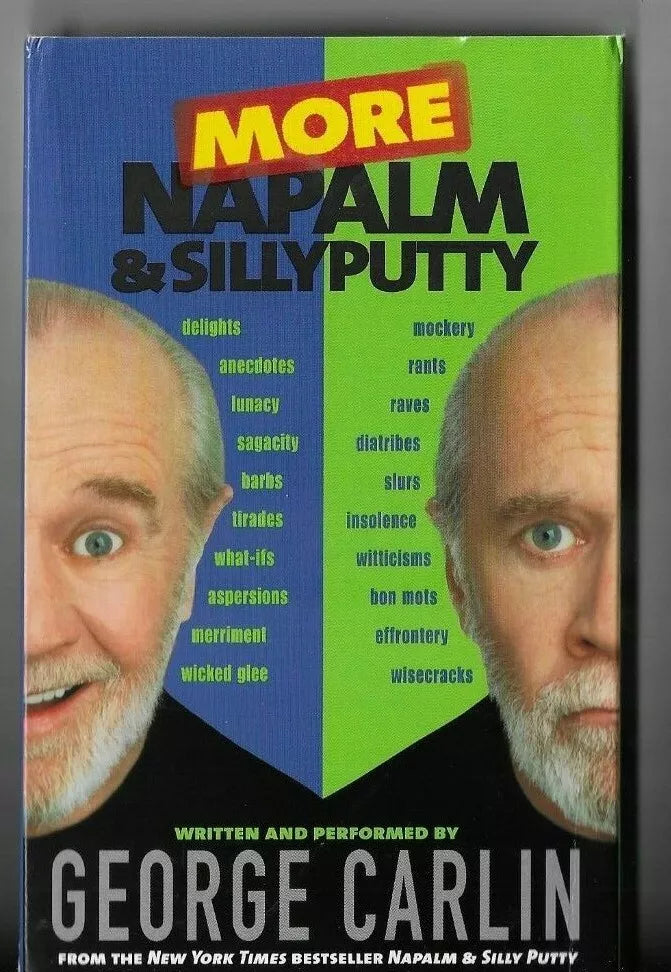 George Carlin - More Napalm & Silly Putty - VG+ 2x Cassette Tape Audio 2002 HighBridge - Audiobook / Comedy