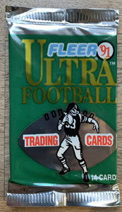 (1) One Pack - 1991 FLEER ULTRA NFL Football Trading Card - 14 Cards