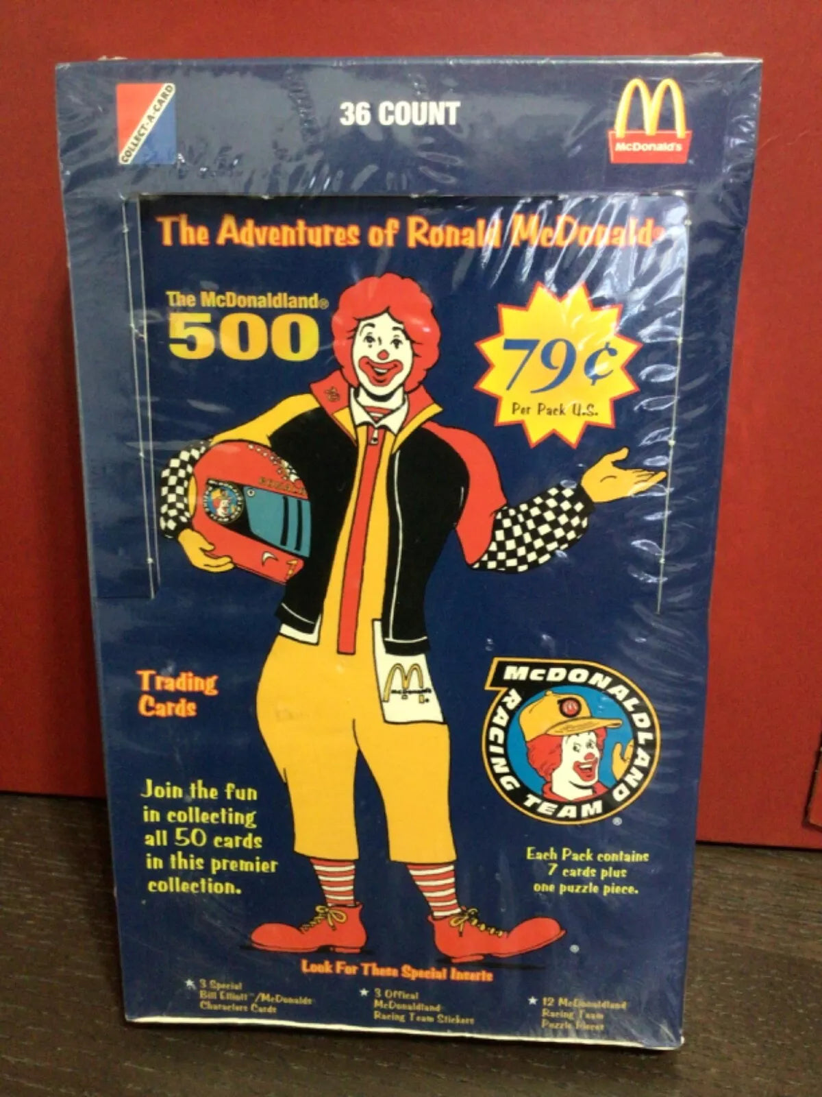 (1) One Pack - 1996 The Adventures of RONALD McDONALD McDonald's Land 500 Trading Card - 7 Cards & Puzzle Piece