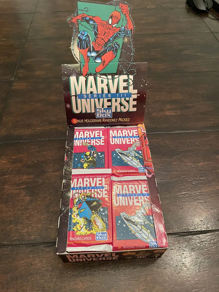 (1) One New Sealed Pack 1992 Marvel Universe Series III Comics SKYBOX Trading Cards - 12 Cards