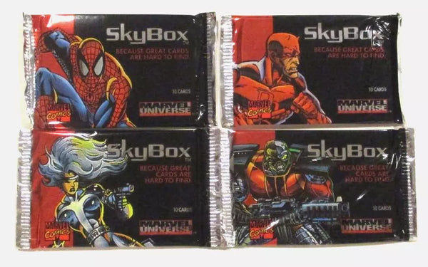 (1) One New Sealed Pack 1993 Marvel Universe Series IV Comics SKYBOX Trading Cards - 10 Cards