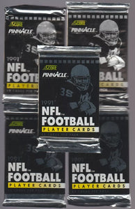 (1) One Pack - 1991 SCORE Pinnacle NFL Football Trading Card Game - 12 Cards