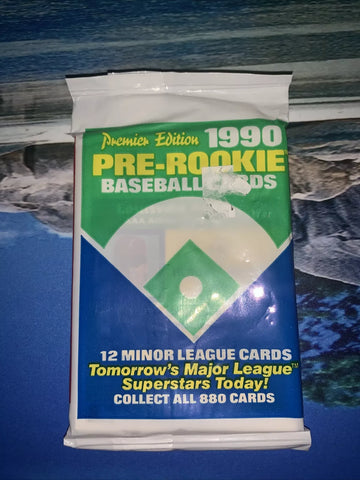 (1) One Pack - New Sealed 1990 Pre-Rookie Minor League MLB Baseball Trading Card Pack - 12 Cards