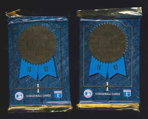 (1) One Pack - New Sealed 1993 Leaf Set Series 1 MLB Baseball Trading Card Star Pack - 14 Cards