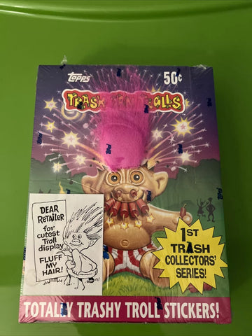 (1) One Pack - New Sealed 1992 TOPPS Trash Can Trolls 1st Series Trading Cards - 6 Cards